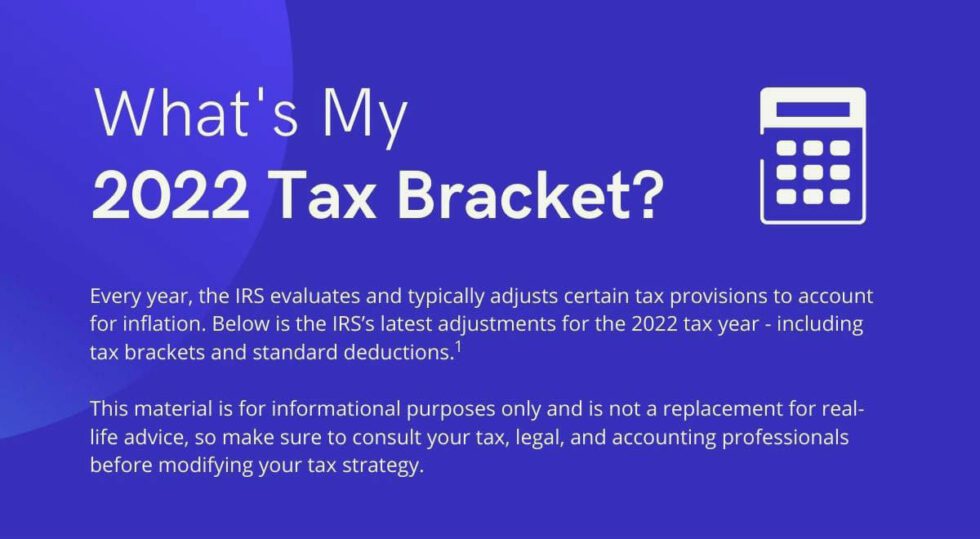 Whats My 2022 Tax Bracket Elsass Financial Group